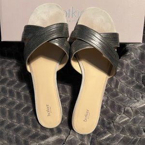 Botkier Sandals - grey and gunmetal, size 11
